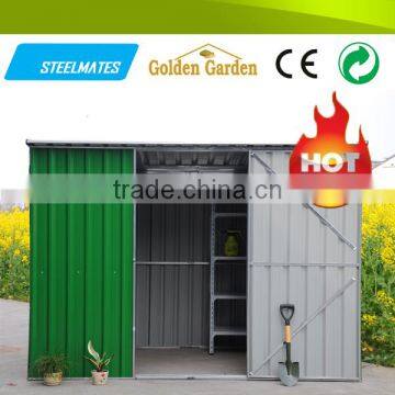 2015 Green Rustproof Zinc Coated Galvanized Metal Garden Tools Shed for Outside Garden photo-4