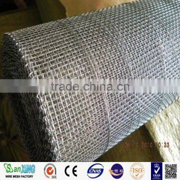 Hot dipped galvanized after welding 25m roll length square hole woven mesh Crimped Wire