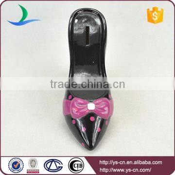 Special Design Of High Heel Shoe Shape Ceramic Money Bank photo-3