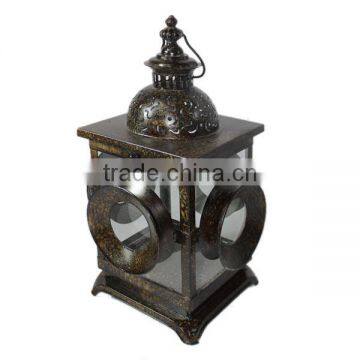 Popular Sale!!!Distressed Metal Candle Lantern Vintage Metal Lantern