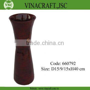 Small spun bamboo vases wholesale