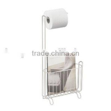 Bathroom Metal Paper Towel Holder And Newspaper or Magazine Rack photo-2