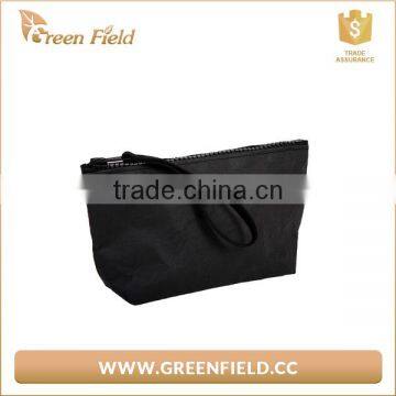 Recycle Washable Kraft Paper Zip Clutch Bag photo-4