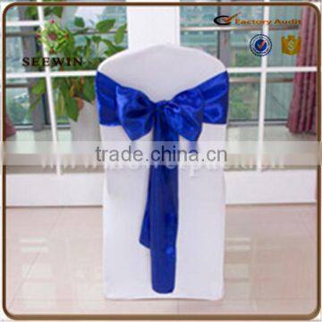 Vivid Color Chiffon Satin Fabric Chair Sash for Chair Deco photo-5