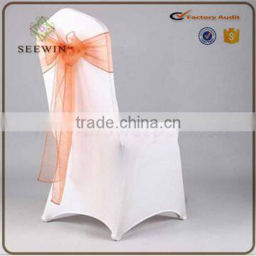 transparent cheap organza chair cover