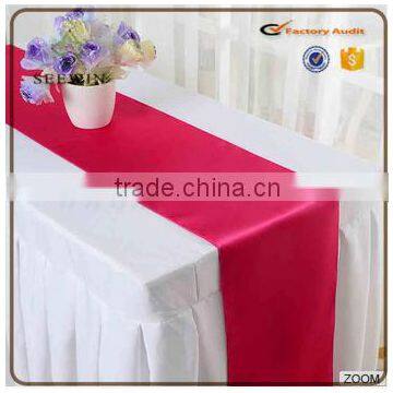 wedding elegant purplesatin table runner for wedding decoration