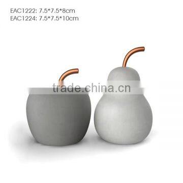 Apple Shape Home Decoration Piece Concrete Modern Home Decor photo-4