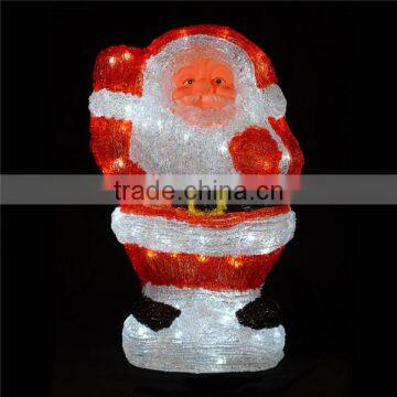 Manufacturer outdoor waterproof led paratuche led christmas santa claus motif