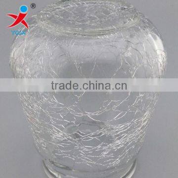 ce crack glass ball hydroponic bottle/cold glass cutting glass lamp shade