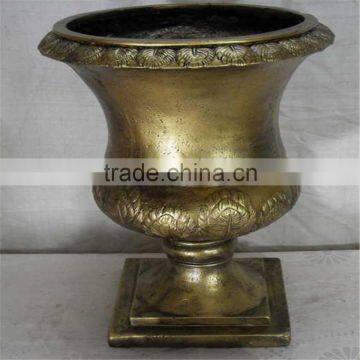 SJ201710025 Hot sale large gold flower pot for sale