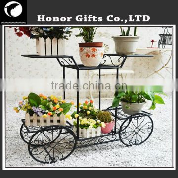 Indoor Outdoor Garden Metal Wire Flower Pot Plant Stand Wrought Iron Plant Stands