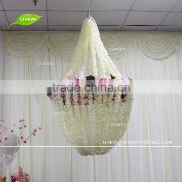 GNW FLD-Hanging 161018 Cheap Silk Halo Flower Hanging for Ceiling Decoration