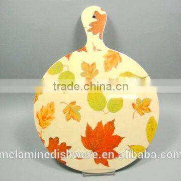 Classical Fan Shaped Melamine Kitchenware Utensils / 100% melamine cutting board