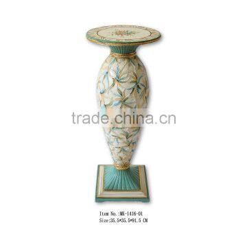 Indoor Hand drawing Polyresin flower stander MK-1416-01