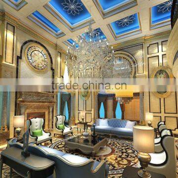 Classic Italian Style 3d Interior Design for Living Room of Noble House BF11-08283c