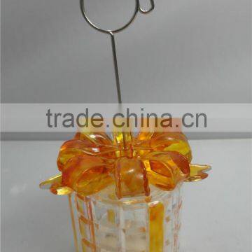 High Quality Hot Sale Acrylic Led Christmas Decor Name Card Holder With Mini Gift Box photo-5