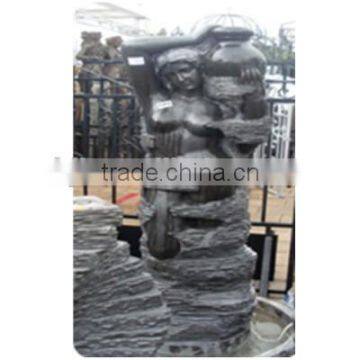 garden water fountain marble statues