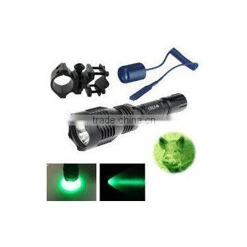 UniqueFire HS-802 long range green hunting flashlight kit