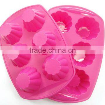 Nice 6 Cavity Rose Shaped Silicone Cake Pan | Cake Mold photo-4