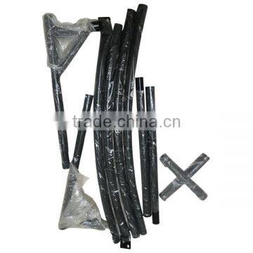 Patio Garden Durable X Frame Assembled Black Hammock Chair Stand photo-5