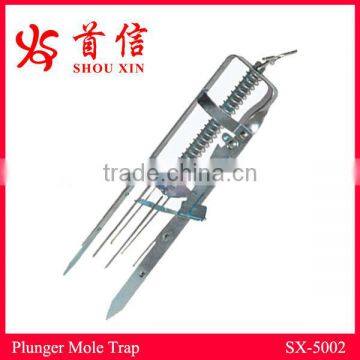 Plunger-style mole trap SX-5002
