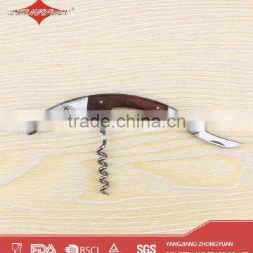 Mini Wooden Handle Corkscrew Wine Opener With Logo photo-2