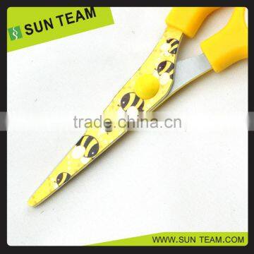 SC029P 5-1/4" " Professional Heat Transfer Blade Household Printing Patterns Fancy Germany Scissors photo-5