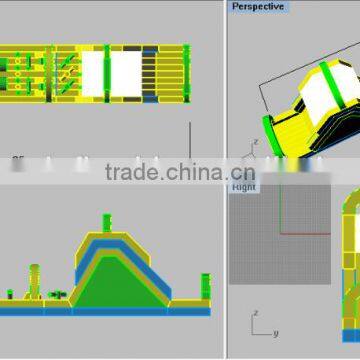 New Design Adult Inflatable Obstacle Course With Factory Lower Price photo-5