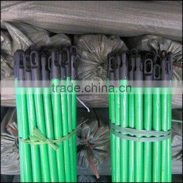 pvc cover wooden broom stick with good quality