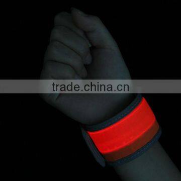 LED safety slap armband