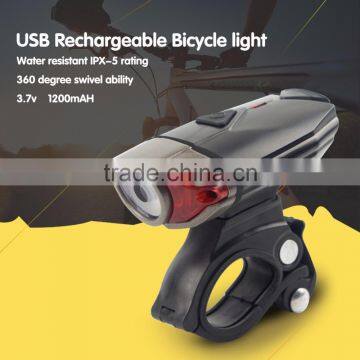 NEW 2017 Best Selling New Products Bicycle Accessories/Night Riding Rechargeable USB Front Bike Light