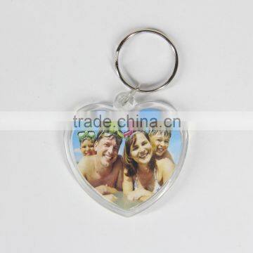 3 Set Plastic Rectangle Key Chain Insert Family Photo Key Ring photo-2