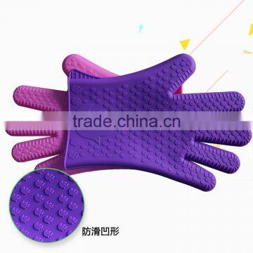 Dotted Gloves Custom Logo Christmas Promotional Gift Silicone Oven Gloves photo-5