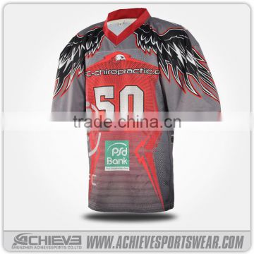 Professional custom design sublimation lacrosse jersey team lacrosse shooter shirt