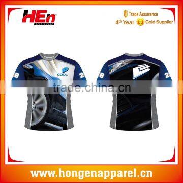 Hongen apparel cool design Team sportswear custom sublimation T-shirts