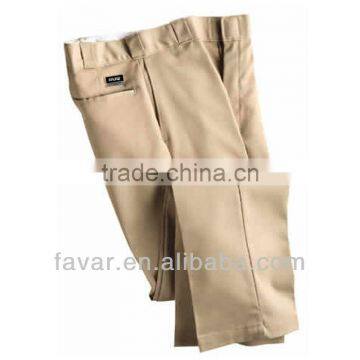 khaki men's public safety twill chino cotton mens pants