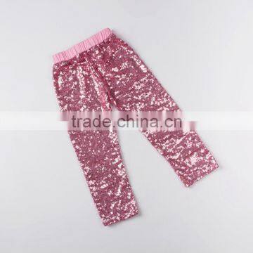 Wholesale Valentine Children Trendy Clothing 2017 Girls Sequin Leggings Sequin Pants For Kids