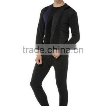 Top Brand 100% Cotton High Quality Men And Women Thermal Underwear Wool Warm Inside Jacquard Long John photo-2