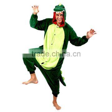 Lovely Pajamas Romper Unisex adult fleece Dinosaur animal onesie