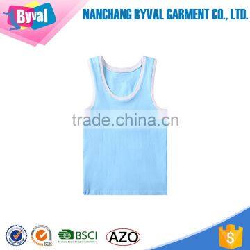 Wholesale summer baby unisex cotton soft candy color tank top kids vest top