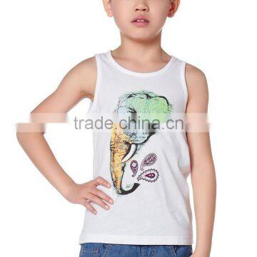 Trend Fancy Printed White Kids Vest photo-1