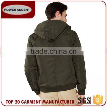 Latest Design Trim Hoody Casual Men Padding Quiltted Jacket For Sale photo-4