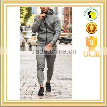 High Quality Long Sleeve Zipped Pockets Mens Track Top Plain Tracksuit