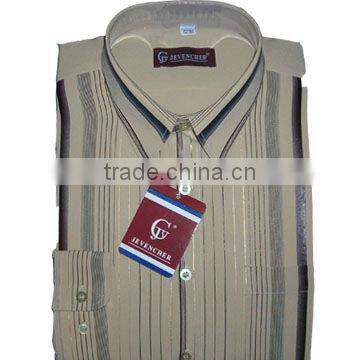 Custom Long Sleeve Stripe Dress Shirt Latest Shirts Pattern for Men photo-6