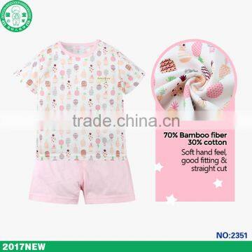 Short Sleeve Pineapple Pattern Baby Clothes Set Wholesale High Quality Children Clothes Set photo-2
