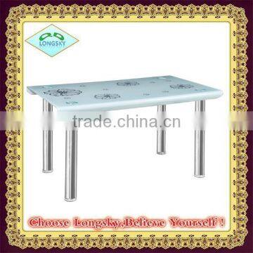 New Modern Design High Quality Hot Bent Tempered Glass Dining Table photo-1