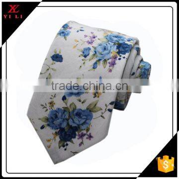 Floral 100% cotton necktie