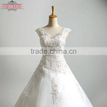 2017 Lace Beaded Ball Gown Wedding Dress photo-3