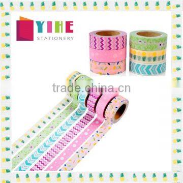 6 colors washi tape one set colors adhesive paper tape