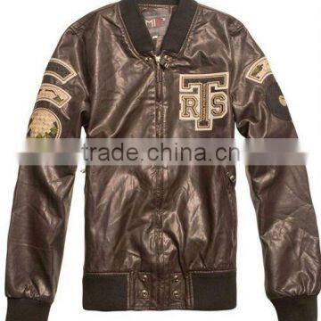 Leather Jacket Fashion Men Clothing Professional Garment Factory JCX0007